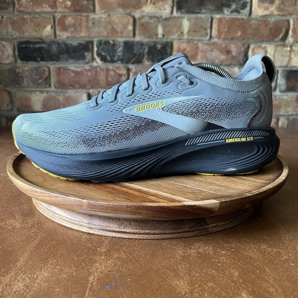 Brooks Adrenaline GTS 25 Supportive Men's 11 2E Gray Running Shoes Sneakers